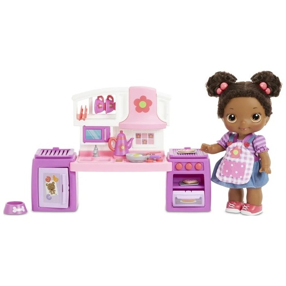 Lilly's Cook & Bake Kitchen Doll Playset by Lilly Tikes from Little Tikes NEW - Picture 5 of 8